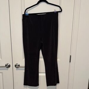 Ribbed Softstreme Zip-Leg High Rise Cropped Pants 25”